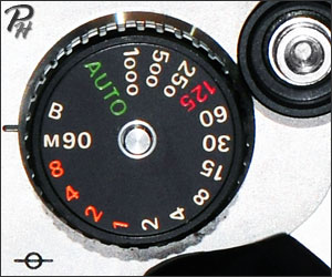 Nikon FE shutter speed dial