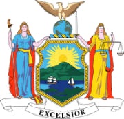 Coat of Arms on New York state flag