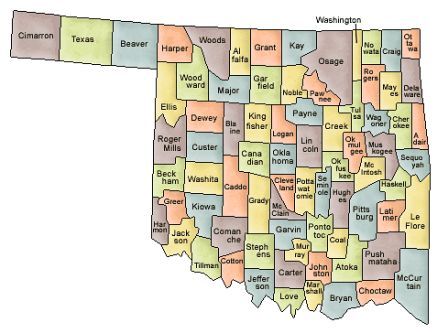 Oklahoma County Map