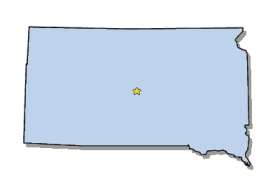 Map of South Dakota