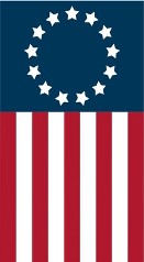 Pictures of American flags that are vertical