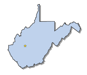 Map of West Virginia